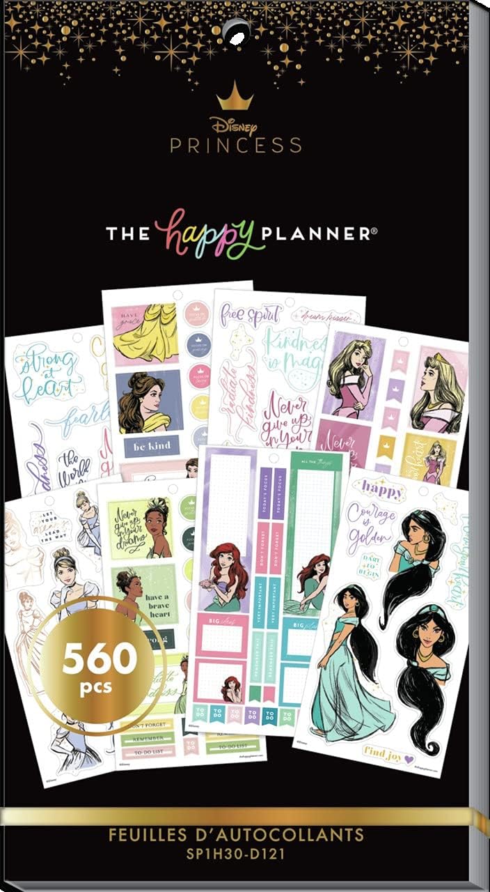 The Happy Planner HP Disney Stickers, Strong at Heart, 560/Pkg: Arts, Crafts & Sewing