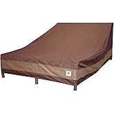 DUCKCOVERS Ultimate Waterproof 82 Inch Double Wide Patio Chaise Lounge Chair Cover, Patio Furniture Covers