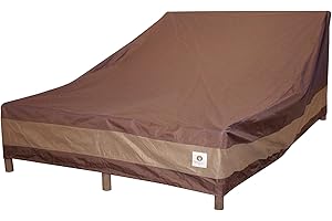 DUCK COVERS DUCKCOVERS Ultimate Waterproof 82 Inch Double Wide Patio Chaise Lounge Chair Cover, Patio Furniture Covers