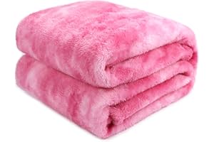 obinsm Warm Blanket Pink Soft Fleece Blankets Throw Blankets for Bed