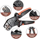 Preciva Non Insulated Crimping Tool 0.5-1.5mm² 22-16 AWG Ratchet view 2