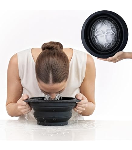 Silicone Ice Facial Bowl With Built-in Ice Tray Portable Foldable Ice - View #3
