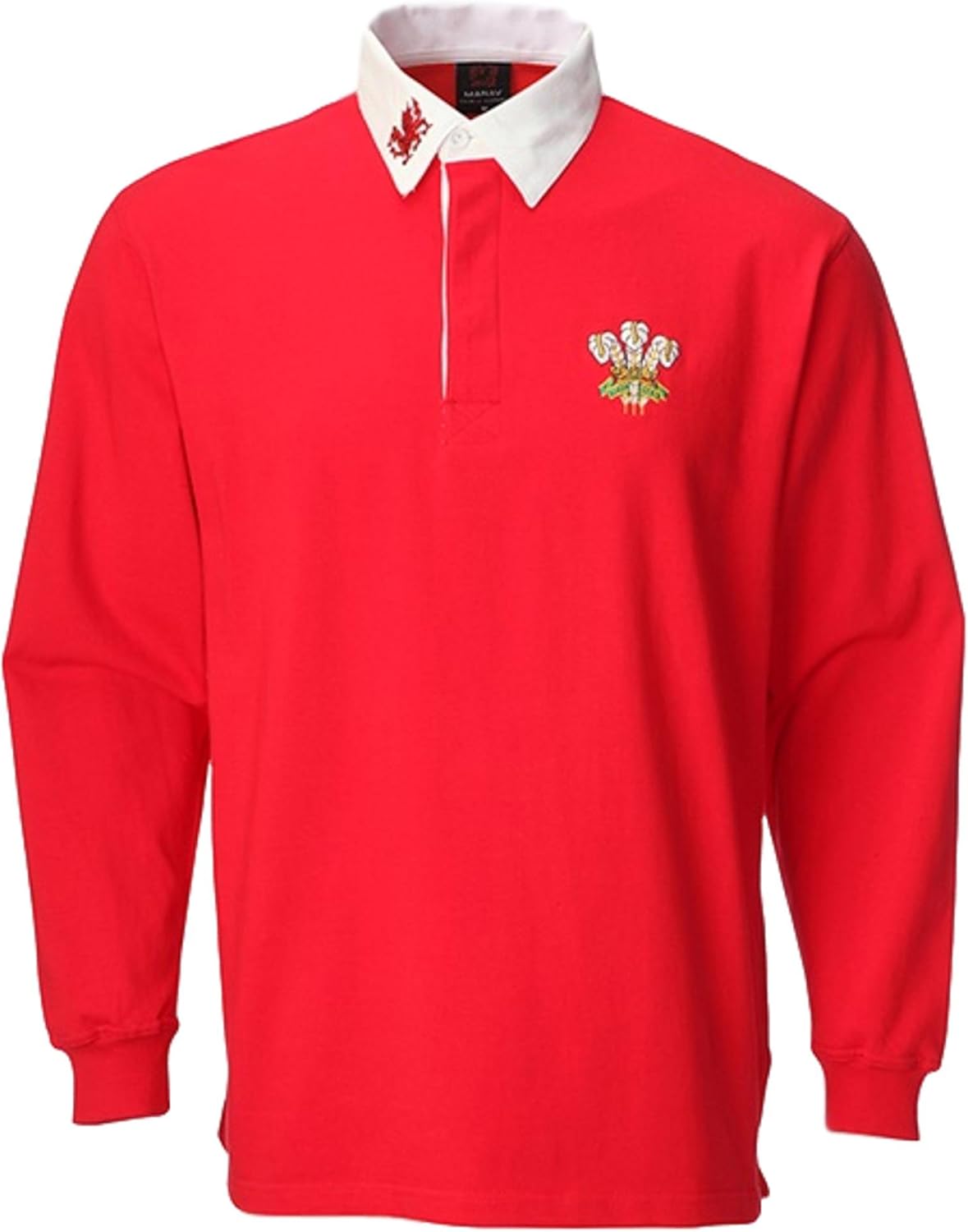 H M FASHION Wales Welsh Cymru Rugby Shirts Unisex Adults Collar Full