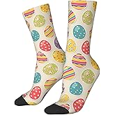 Women's Casual Socks, Funny Novelty Crew Socks Mardi Gras St.Patrick Day Easter Gifts(One Size)