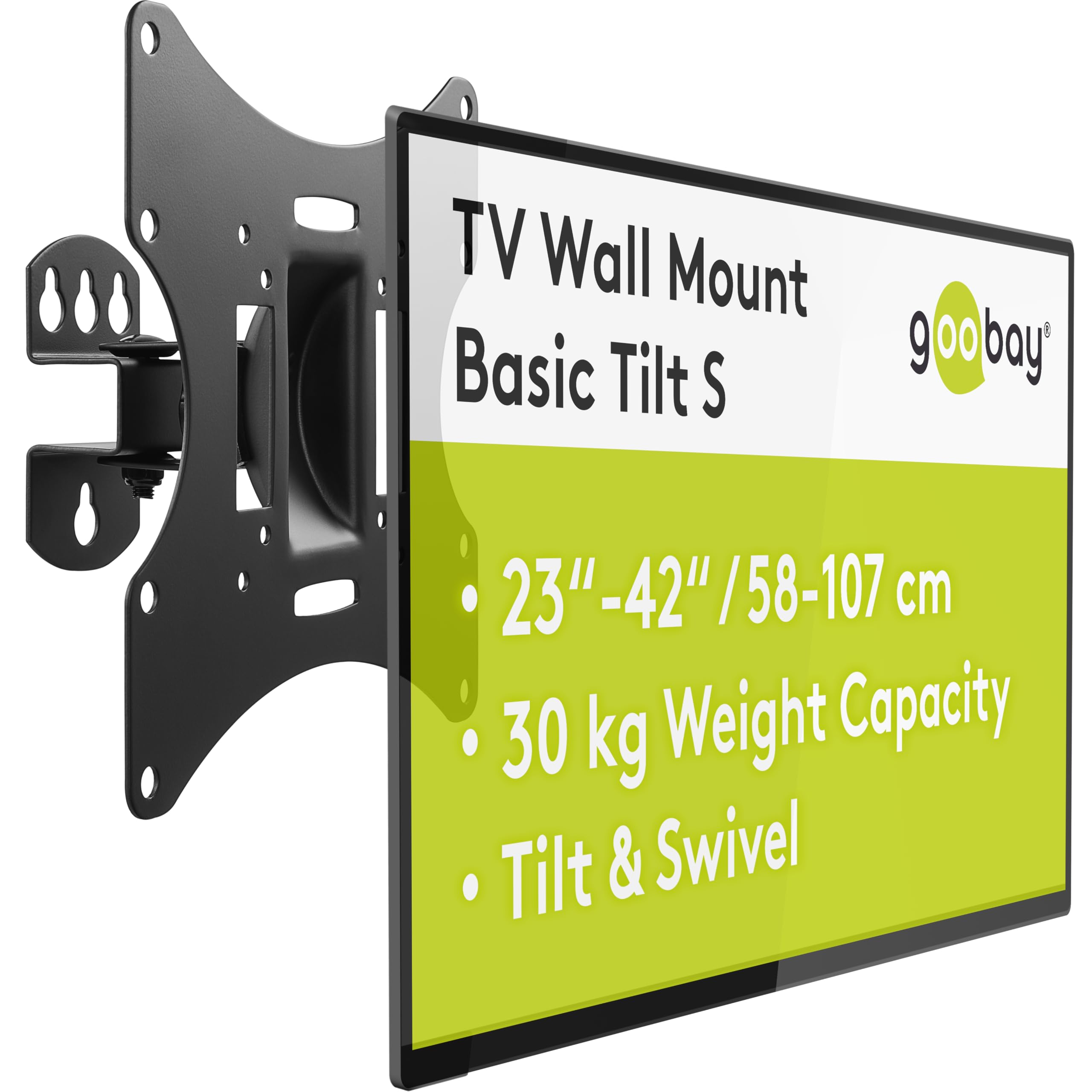 Goobay 51893 TV EasyFlex M, Black