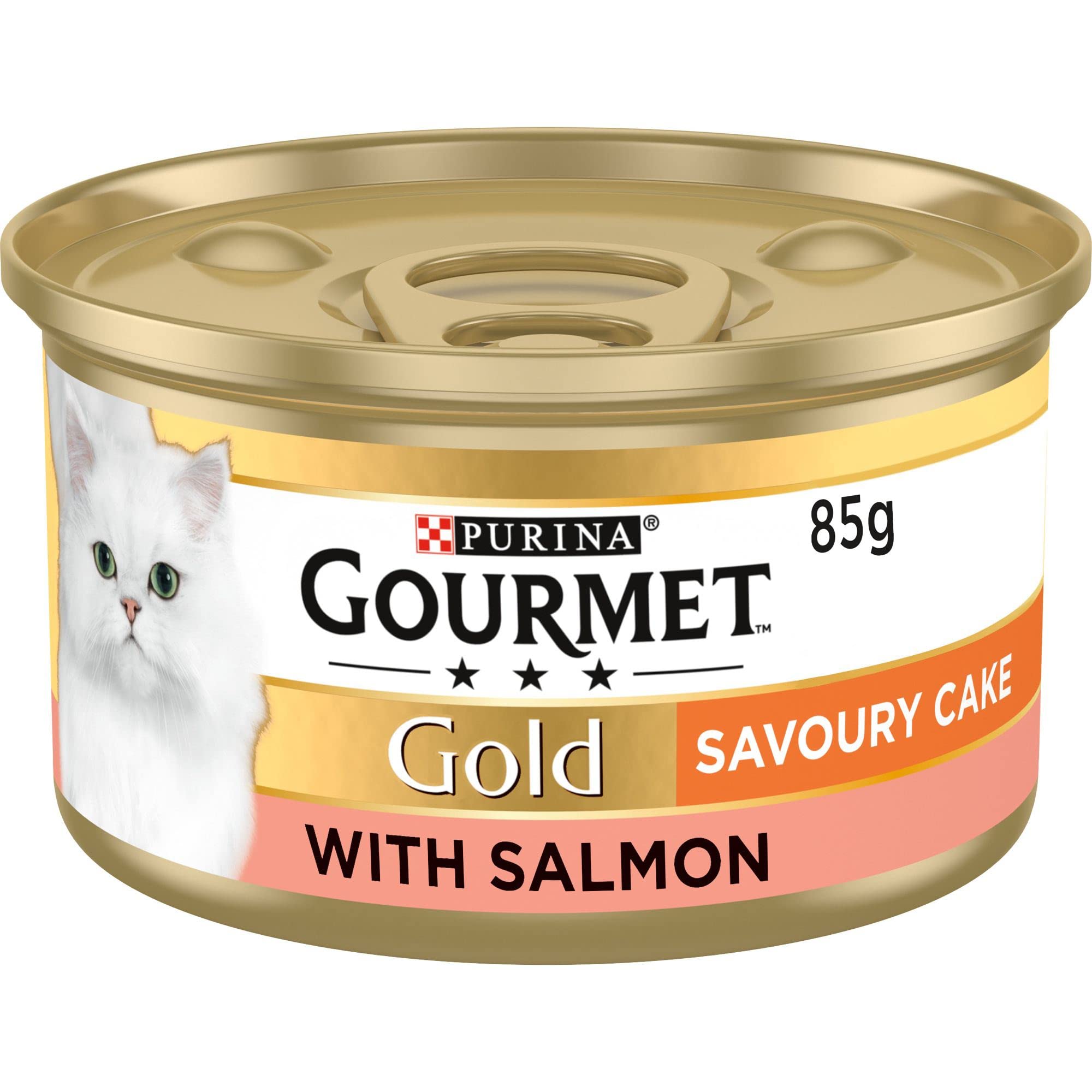 GOURMET Gold Savoury Cake Salmon Wet Cat Food 85g (Pack of 12)