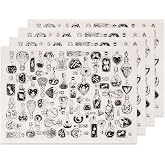 SUPERDANT 4PCS Potion Bottles Underglaze Paper Transfer Magic Witch Transfer Papers for Clay Ceramic Porcelain Under Glaze Transfers for Pottery Enamel Decals Black Underglaze Decal Handcrafted Gifts