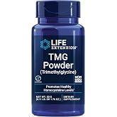 Life Extension TMG Powder, Trimethylglycine, 50 Grams | Trimethylglycine That Helps Maintain Already Normal Homocysteine Levels for Heart Health, Gluten-Free &amp; Non-GMO
