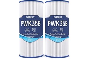 Grefilt PWK35B Hot Tub Filter Compatible with Hot Springs Limelight Series Spa Filters, Watkins 1642301-1, Pleatco PWK35B, Filbur FC-3921, 78161, 35 sq.ft. 2-Pack
