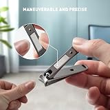 BEZOX Sturdy Nail Clipper Set Stainless Steel Ergonomic Ultra Sharp 2 in 1 view 4