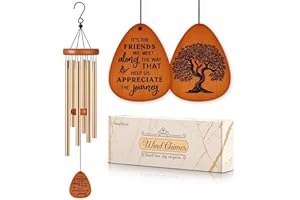SteadStyle Christmas Friendship Gifts for Women, Wind Chime for Best Friends, Friend Gifts for Men - Wonderful Friendship Presents for Special Women BFF Garden Decoration