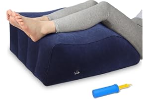 ZYODUOB Inflatable Leg Pillow, Portable Wedge Pillow for Sleeping, Knee Support Leg Pillow, Improve Circulataion and Reduce S
