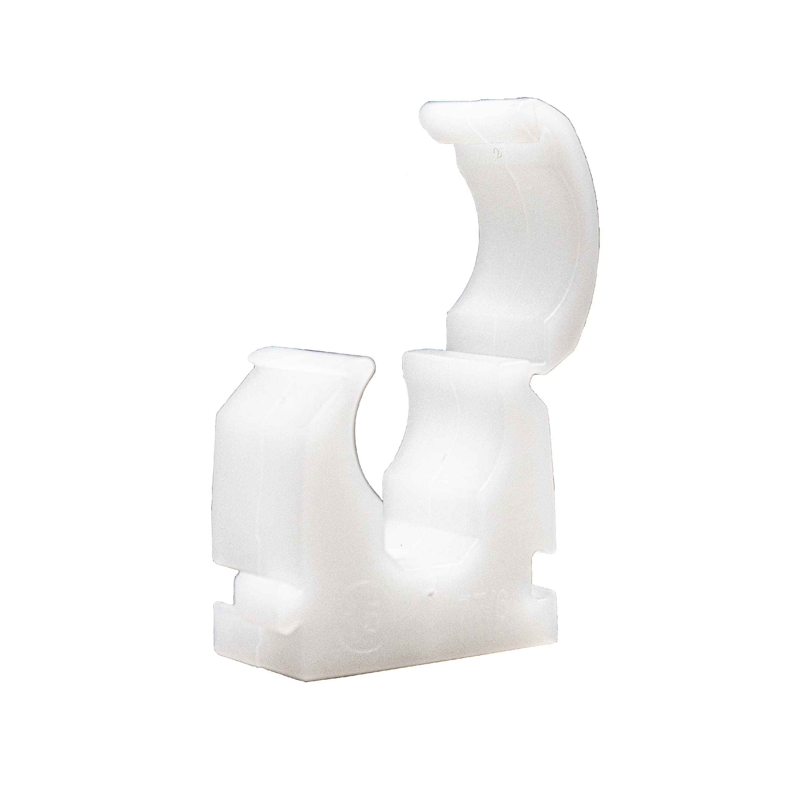 Talon - ‎15mm Single Hinged Pipe Clips - Pack of 100 - Natural - 360° Fixing for Pipework - Temperatures Up to 85°C (185°F) - Safe for Use On Plumbing, Gas and Air Conditioning Pipe - UV Stabilized