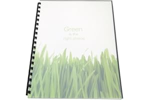 Swingline GBC 100% Recycled Poly Binding Cover, 11"x8-1/2", Frost, Pack of 25 (25817)