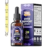Liver Support Liquid Drops Supplement | TUDCA Drops Liver Cleanse & Detox with Milk Thistle, NAC, Dandelion, Artichoke & Glutathione for Detox, Bile Flow, and Digestive Health | Vegan & Non-GMO | 60ML