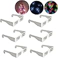 EEkiiqi 30 Packs Rainbow Hearts Diffraction Glasses Heart Shapes 3D Glasses Special Effect Light for Outdoor Music Party/Bar/Fireworks Displays/Holiday/Club/Lights (30 Pairs)