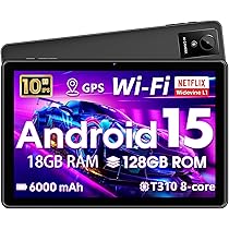 Android 15 Tablet 10 inch,2025 Newest Tablets,18GB RAM 128 ROM,1TB
