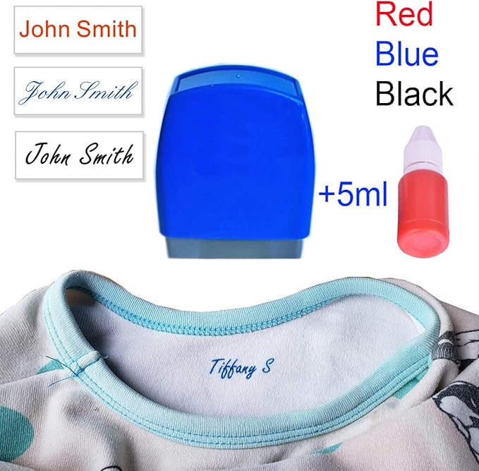 Custom Name Stamp School Uniform Clothing Fabric Textile Mark Stamper