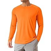 KINSWT Men's Sun Protection Shirts UPF 50+ Long Sleeve Swim Shirts UV SPF Quick Dry Lightweight Rash Guard