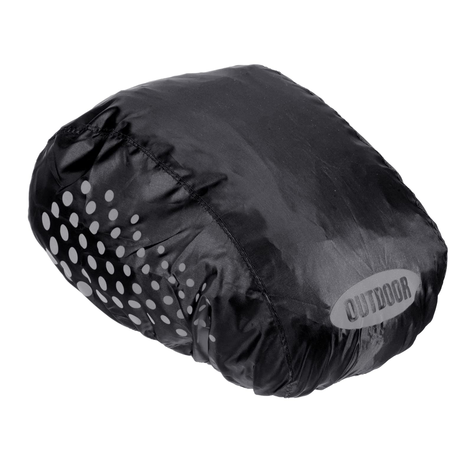 PATIKIL Bike Helmet Cover, Motorcycle Helmet Rain Covers Waterproof Bicycle Helmets Covers with Safety Reflective Stripes for Road Cycling, Black