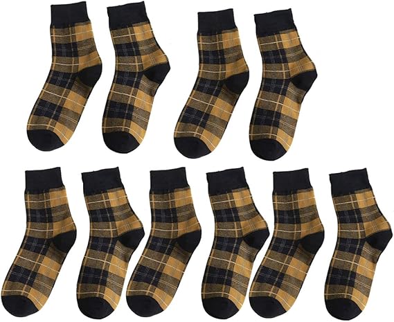 Amazon Bole Kk 靴下 レディース ソックス 綿 ゆったり スニーカーソックス くつ下 チェック柄 母の日 くつした スポーツ 厚手 通学 通勤 可愛い 5足組セット ソックス 通販