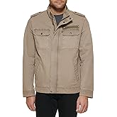 Levi's mens Washed Cotton Military Jacket (Regular & Big & Tall Sizes)