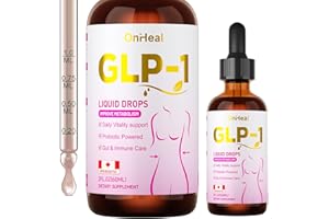 GLP-1 Support Drops with Berberine, Ceylon Cinnamon, Prebiotic Fiber, and Green Tea Extract | Supports Metabolic, Digestive, 