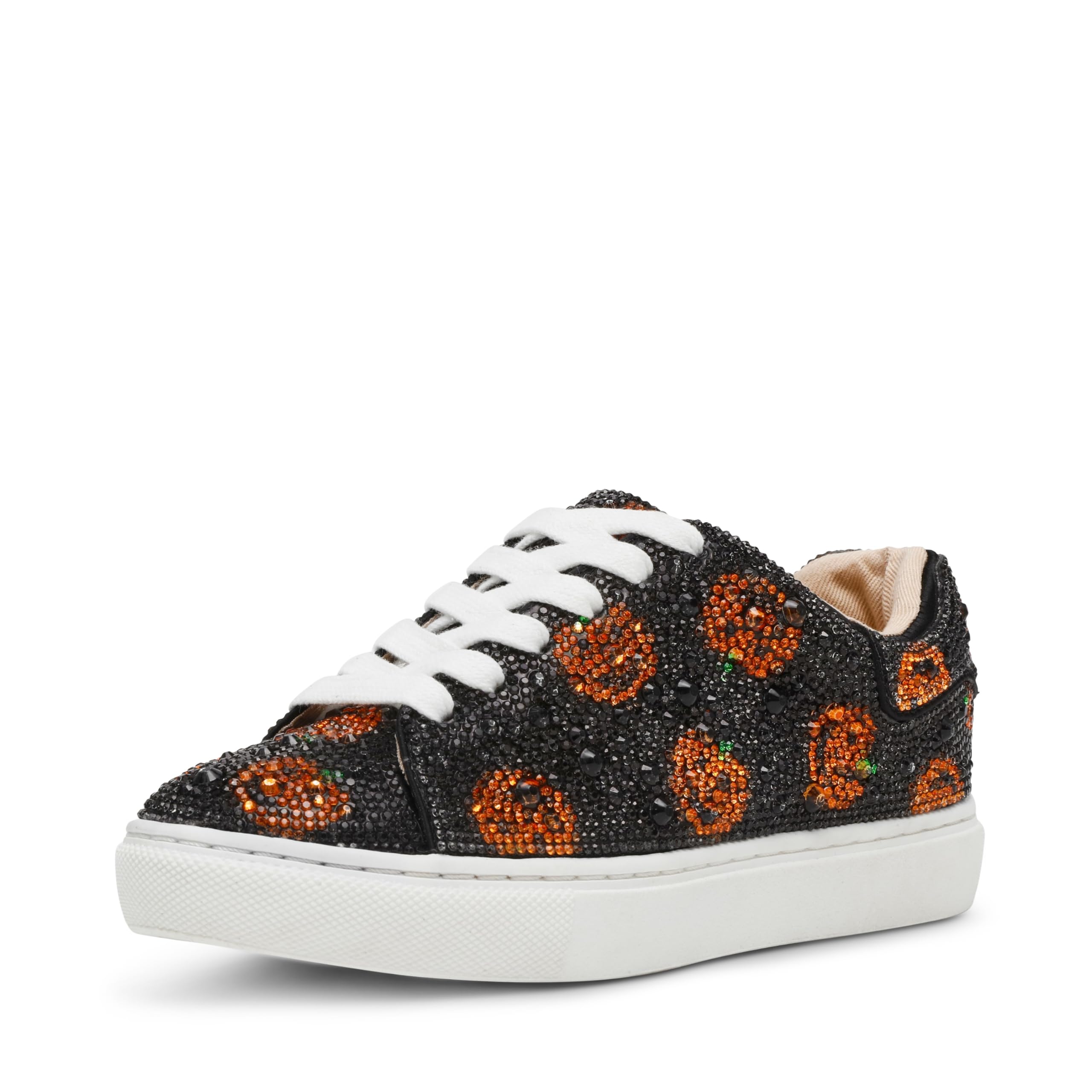 Betsey Johnson Kids Girls Sidny Sneaker, Pumpkin, 5