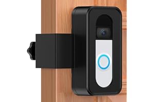 KTCEFE Upgrade Anti-Theft Video Doorbell Mount, Not Block Doorbell Motion Sensor, No-Drill Mounting Bracket for Apartment Renters Home Office Room, Not for Security Door (Doorbell Not Included)