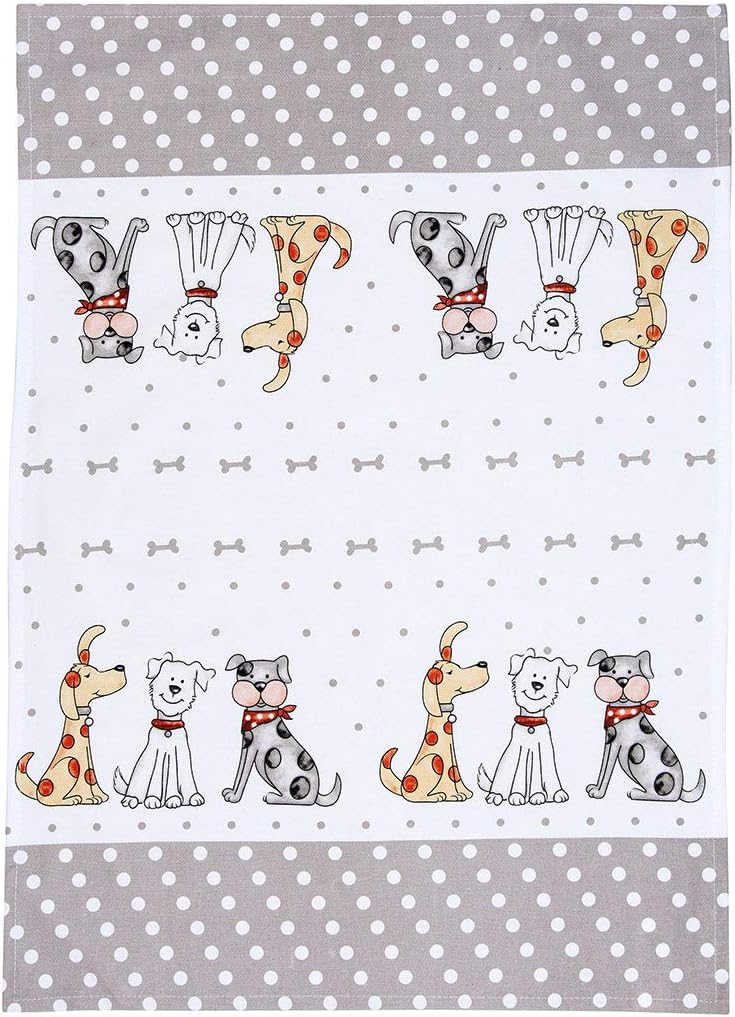 SPOTTED DOG GIFT COMPANY Tea Towels for Kitchen Pack 2 pcs Dish Towels 100% Cotton Absorbent, 70 x 50cm - Image 3