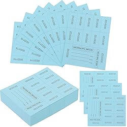 Kosiz 1000 Sheet 10 Bid Raffle Tickets Chinese