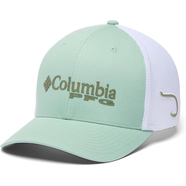 Columbia Unisex-Volwassen Phg Logo Mesh Ball Cap, Vlas/Zwart, L-XL