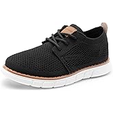 Bruno Marc Boy's Mesh Sneakers Oxfords Casual Dress Lace-Up Lightweight Walking Shoes