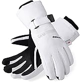 HOIHOO Waterproof Warm 3M Thinsulate Snow Gloves - Touchscreen, Cold Weather Winter Gloves for Snowboarding, Fits Both Men & Women