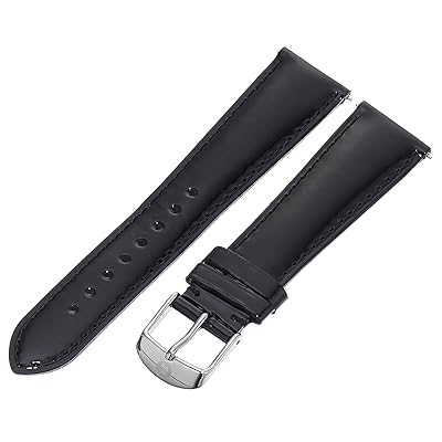 GENUINE LEATHER MICHELE WATCH STRAP 20MM BLACK Jordan Ubuy
