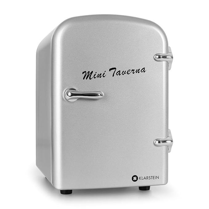 Klarstein Mini Taverna 4L - Nevera portátil (Plata, 220-240 ...