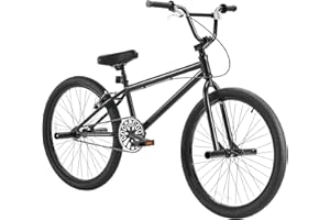 VEVOR BMX Bike,20/24 Inch Wheel Freestyle Race Bike with 4 Pegs, for Beginner to Advanced Riders, Teen Adult Men Women, Durab