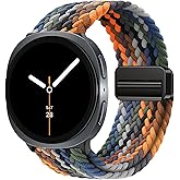 Braided-Bands Compatible with Samsung-Galaxy Watch-8-Band 40mm 44mm/Watch 8 Classic 46mm, Replacement Elastic Nylon Sport Strap for Galaxy Watch 8/8 Classic Bands Men Women