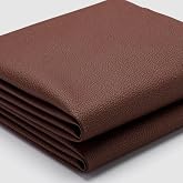 K-Musculo Vinyl Fabric, Marine Faux Leather Upholstery, for Upholstery Crafts, DIY Sewings, Sofa, Handbag, Earrings, Hair Bows Decorations (Brown 54'' X 180'' inch 5Yd)