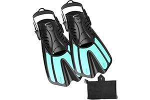 SACBOLA Diving fins Snorkeling Gear for Adults Snorkel fins ，Swim fins Open, Adjustable, Men, Women, Children, Swim Flippers