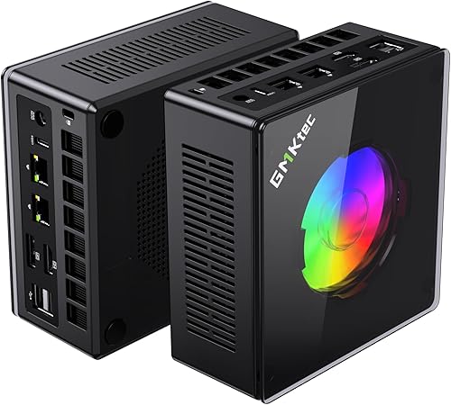 GMKtec Gaming PC, K11 AMD Ryzen 9 8945HS(8C/16T, Up to 5.2GHz), 32GB DDR5 RAM 1TB Mini PC Desktop Computer, Oculink, Dual NIC 2.5GbE LAN, HDMI/DisplayPort/USB4*2