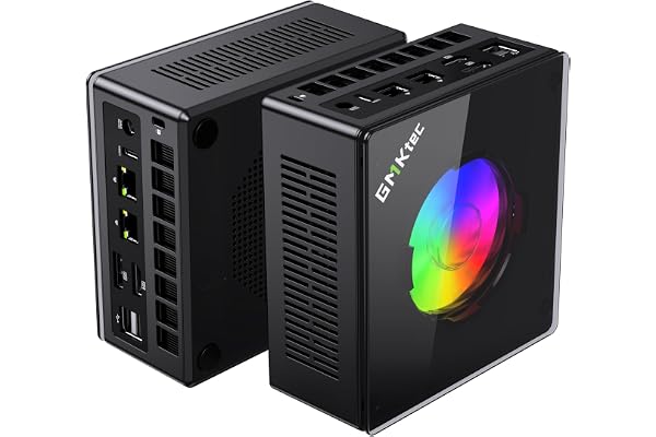 GMKtec Gaming PC, K11 AMD Ryzen 9 8945HS(8C/16T, Up to 5.2GHz), 32GB DDR5 RAM 1TB Mini PC Desktop Computer, Oculink, Dual NIC 2.5GbE LAN, HDMI/DisplayPort/USB4*2