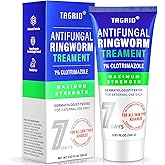 TAGRID Antifungal Ringworm Treatment Cream for Humans Skin: 1% Clotrimazole Formula for Itchy Feet and Body- Supports Healthy Skin Barrier 3.38 oz