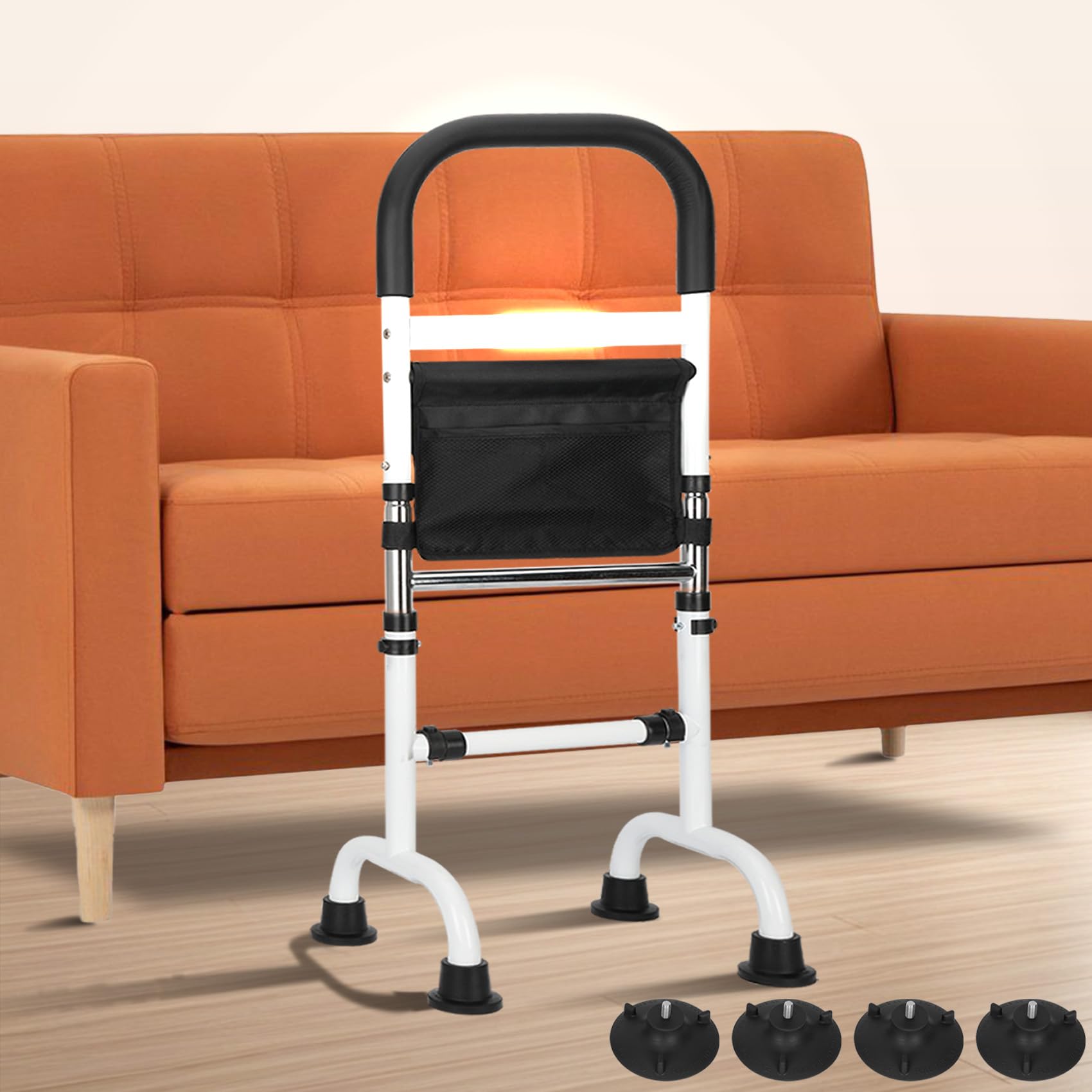 Photo 1 of Upgraded Stand Assist Aid for Elderly with Two Sets of Bases and Night Light, Adjustable Stand Assist Providing Standing Assistance for People with Mobility Issues, for Couch, Bedside, Toilet, More