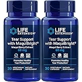Life Extension Tear Support with MaquiBright 60 mg, 30 Vegetarian Capsules (Pack of 2)