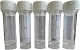 MediMad 30ml Urine Sample Bottles Specimen Pots Screw Top Lid (5) With Label view 2