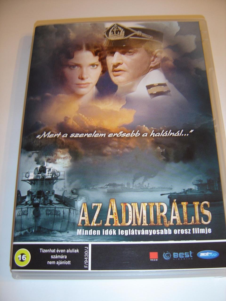 Az admir&aacute;lis (2008) Admiral / ITALIAN and HUNGARIAN Audio / Hungarian Subtitles [European DVD Region 2 PAL]