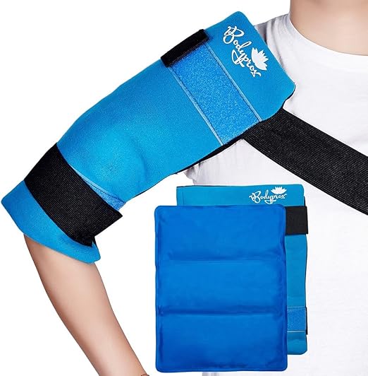 Flexible Large Gel Ice Pack for Shoulders, Arms, Back and Thighs. Hot