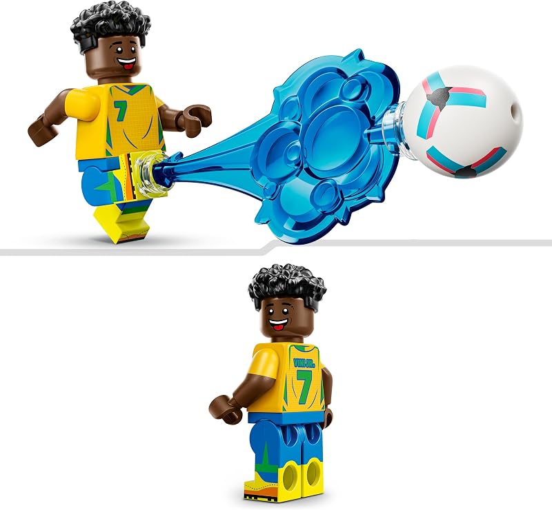 Editions Vini Jr.: Fenómenos del Fútbol - Juguete de Construcción con Minifigura de Futbolista - Decoración de la Habitación - Regalo de Fútbol para Niños y Niñas de 10+ Años - 43027