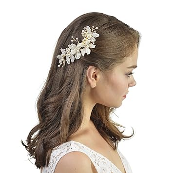 Buy Remedios Handmade Vintage Pearl Crystal Wedding Hair Comb